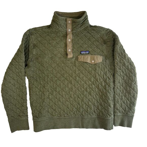 Patagonia Other - Patagonia Organic Cotton Quilt Snap-T Pullover Men's Size S Small Green